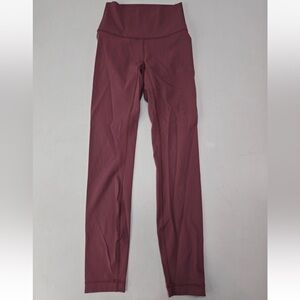 Lululemon Wunder Under High Rise 7/8 Tight 25" Full On Luxtreme Misty Merlot 2